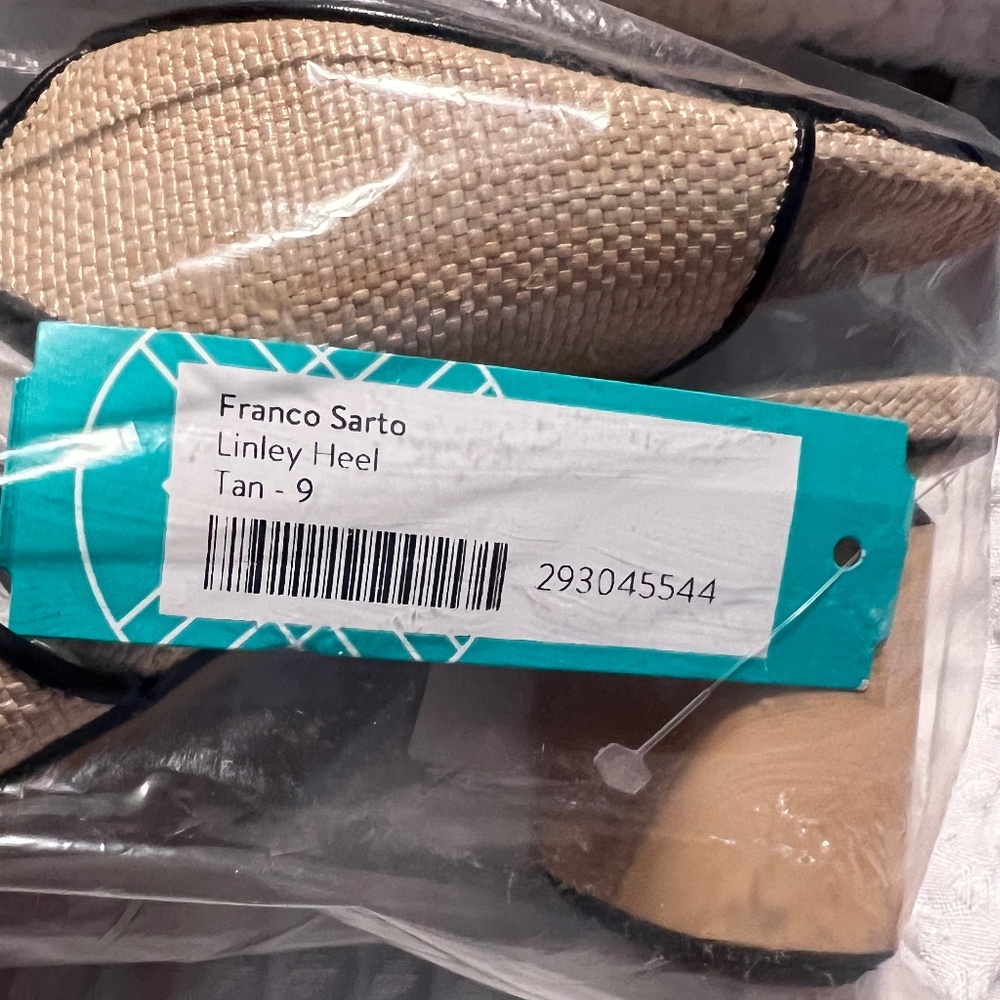 NWT Franco Sarto Linley Slide Sandals Beige - Picture 4 of 8